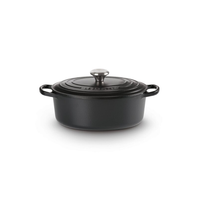 Le Creuset Valurautainen kattila soikea 27cm / 4,1L mattamusta hinta ja tiedot | Kattilat ja painekattilat | hobbyhall.fi