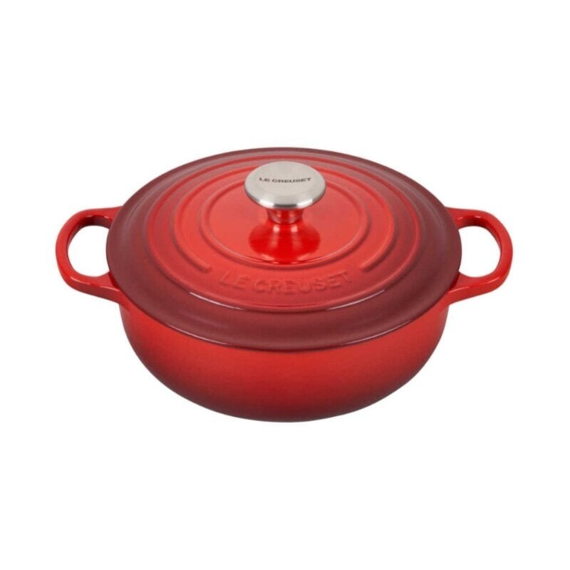 Le Creuset Valurautainen kattila py&ouml;re&auml; &Oslash;24cm / 3,4L punainen hinta ja tiedot | Kattilat ja painekattilat | hobbyhall.fi