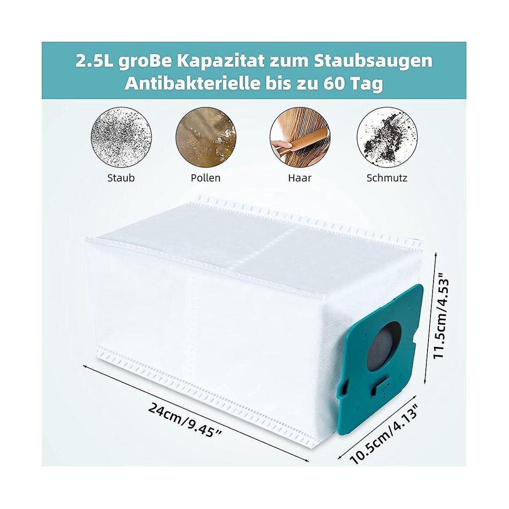 VCA-ADB952 pölynimuripussit Samsung Bespoke Jet Pro Extra / Complete Extra / Complete / Pet Handheld Vacuum hinta ja tiedot | Pölynimureiden lisätarvikkeet | hobbyhall.fi