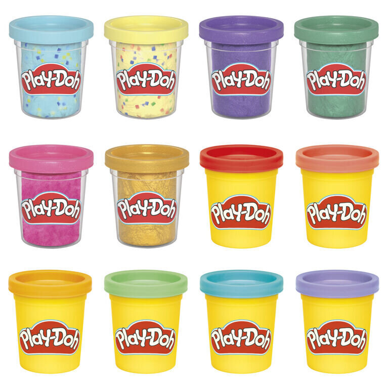 Mallisarja Play Doh Party, 12 kpl. hinta ja tiedot | Kehittävät lelut | hobbyhall.fi