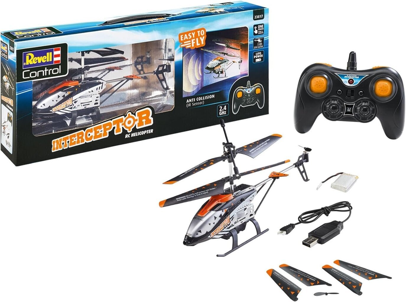 Revell Interceptor RC-helikopteri hinta ja tiedot | Poikien lelut | hobbyhall.fi