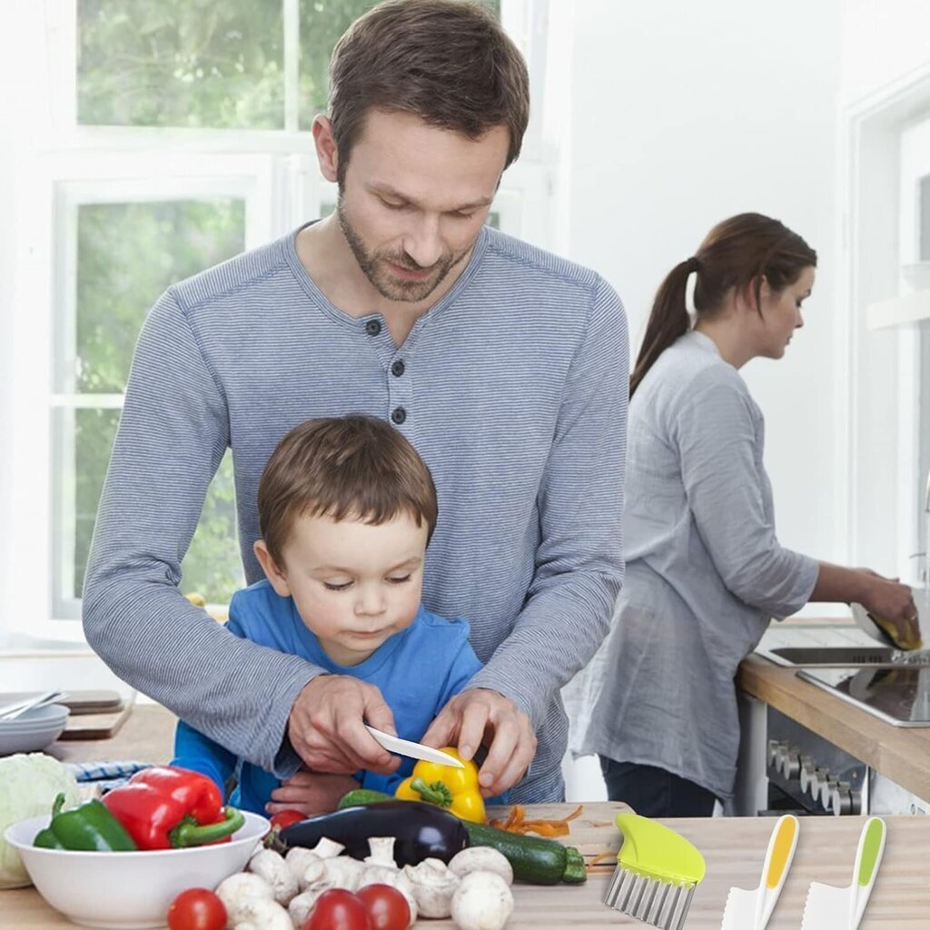 Lasten keittiöveitsisarja Kindermesser, 3 kpl hinta ja tiedot | Veitset ja tarvikkeet | hobbyhall.fi