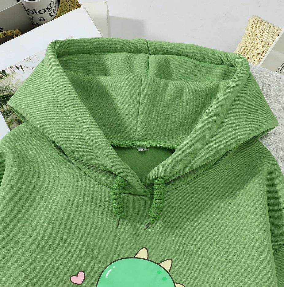 Naisten fleecepaita Kawaii, Green-3, XXL hinta ja tiedot | Naisten hupparit, collegepaidat ja villapaidat | hobbyhall.fi