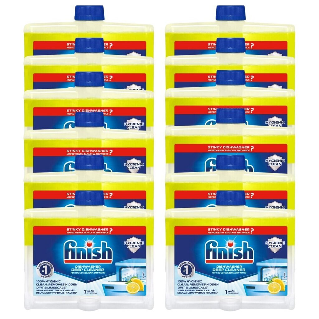 FINISH astianpesuaine Lemon 12x250ml hinta ja tiedot | Puhdistusaineet | hobbyhall.fi