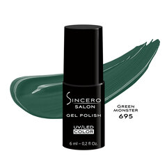 Geelikynsilakka "Sincero Salon", 6 ml, Green monster, 695 hinta ja tiedot | Kynsilakat ja kynsienhoitotuotteet | hobbyhall.fi