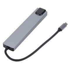 RoGer USB-C Hub 8in1 USB C x2 / USB 3.0 x2 / RJ45 / HDMI / SD-kortinlukija / TF-kortinlukija hinta ja tiedot | Adapterit | hobbyhall.fi