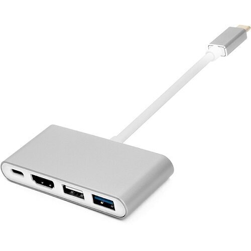 Sovitin USB C - HDMI, 4xUSB 2.0 / 3.0, USB C hinta ja tiedot | Adapterit | hobbyhall.fi