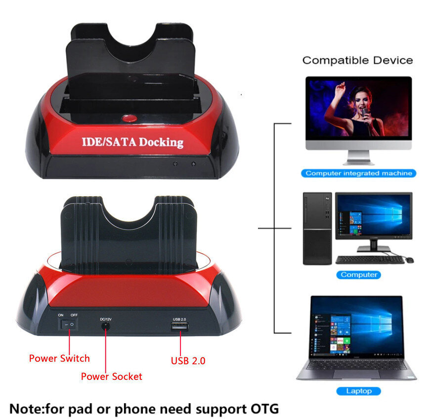 SSD- ja HDD-lukija, Magicso adapter hinta ja tiedot | Älylaitteiden lisätarvikkeet | hobbyhall.fi