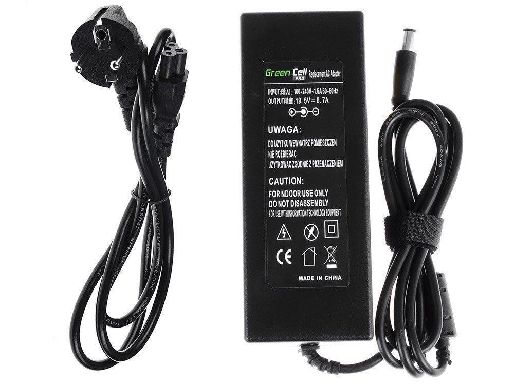 Green Cell 19.5V, 6.7A, 130W hinta ja tiedot | Kannettavien tietokoneiden laturit | hobbyhall.fi