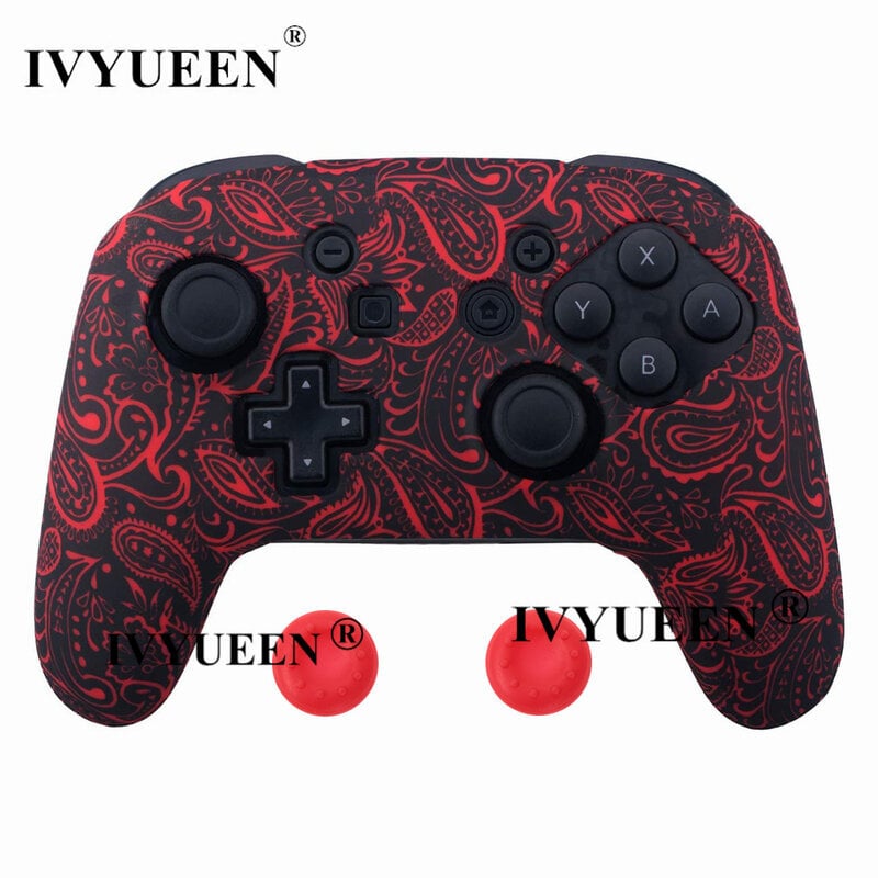 Punainen, liukastumista estävä silikonisuojus Nintend Switchille NS Pro Controller Protective Case Analog Stick Caps Nintendo Switchille hinta ja tiedot | Pelikonsolitarvikkeet | hobbyhall.fi