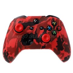 Värillinen 2-1 kpl silikoninen suojakotelo XBox One X S -ohjaimelle Protector Water Transfer Printing Naamiointi Kansikahvat Korkit Uusi hinta ja tiedot | Pelikonsolitarvikkeet | hobbyhall.fi