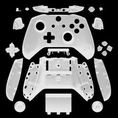 Clear-Data Frog Full Set Vaihtokuori Xbox One Slim S -ohjainkotelolle Mukautettu joystick-kotelon kansi Korjausosat Tarvikkeet hinta ja tiedot | Pelikonsolitarvikkeet | hobbyhall.fi