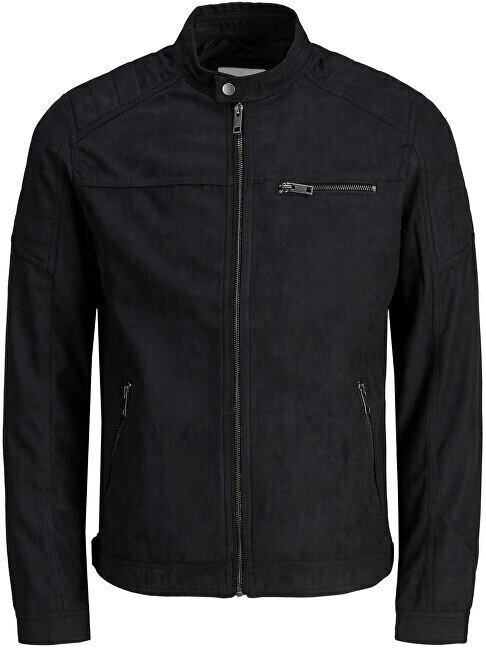 Miesten takki Jack & Jones 12147218, musta hinta ja tiedot | Miesten ulkoilutakit | hobbyhall.fi