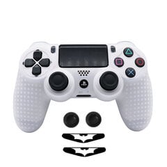 Valkoinen liukumaton pehmeä silikonikotelo PS4-ohjaimen iholle Gamepad Joystick -suojuskotelot Tarvikkeet PS4-ohjainkuorille hinta ja tiedot | Pelikonsolitarvikkeet | hobbyhall.fi