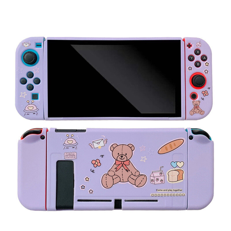 YM69-söpö sarjakuva-animekotelo Nintendo Switch NS Joy Con Controller Shell Kawaii Pink -pehmeä silikoni suojakuori tarvikkeet hinta ja tiedot | Pelikonsolitarvikkeet | hobbyhall.fi