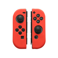 02 Punainen vasen oikea Pehmeä silikonikumikahva Gel Guard L R Controller Gamepad Sleeve Kotelon suojus Nintendo Switch Joy-Con Joycon NS:lle hinta ja tiedot | Pelikonsolitarvikkeet | hobbyhall.fi