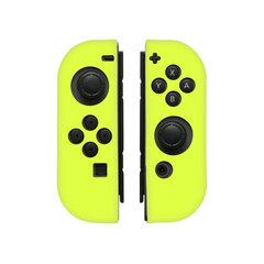 06 Fluoresoiva Keltainen Vasen Oikea Pehmeä Silikoni Kumi Grip Gel Guard L R Controller Gamepad Sleeve Kotelon kansi Nintendo Switch Joy-Con Joycon NS hinta ja tiedot | Pelikonsolitarvikkeet | hobbyhall.fi