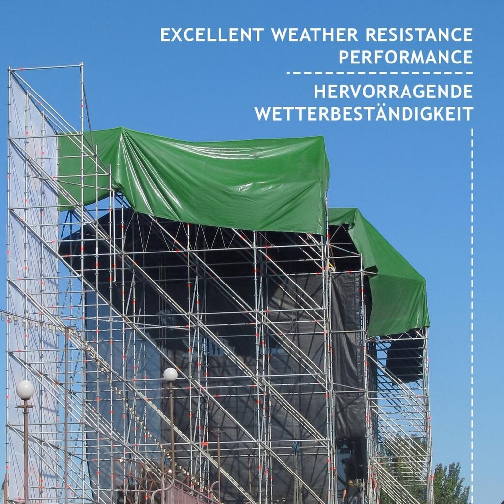 Peitekalvo - 650g/m², vedenpitävä ja repeytymistä kestävä, molemmin puolin päällystetty - suojakalvo, kangaskalvo (4x3m, vihreä), ''HB''. hinta ja tiedot | Puutarhatyökalut | hobbyhall.fi