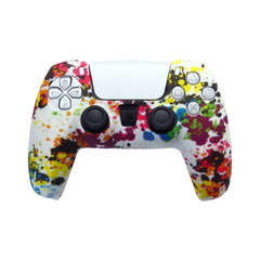 Watercolour 04-Housing Watercolour Shell Silikoni Naamiointi Kumikotelo Peliohjaimen suojakuori Ohjainkotelo Sony Playstation 5 PS5:lle hinta ja tiedot | Pelikonsolitarvikkeet | hobbyhall.fi