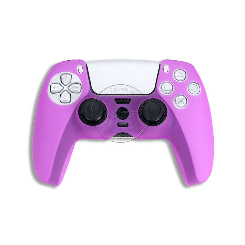 Purppura-1 kpl ohuempi silikonikotelo PS5-ohjaimelle, iso latausaukon kansi PlayStation 5 DualSense -konsoliin hinta ja tiedot | Pelikonsolitarvikkeet | hobbyhall.fi