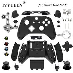 Mustat kuoripainikkeet-XBox One S X -ohjaimelle Vaihtokotelo Kotelo Etulevy Dpad RB LB RT LT Laukaisimet Puskurit Painike Mod Kit hinta ja tiedot | Pelikonsolitarvikkeet | hobbyhall.fi