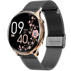 2024 Uusi älykello naisille HD Call Function Sports Mode 120+ sykeverenpainelahja Android- ja iOS-laitteille Rose Gold Mesh hinta ja tiedot | Älykellot | hobbyhall.fi