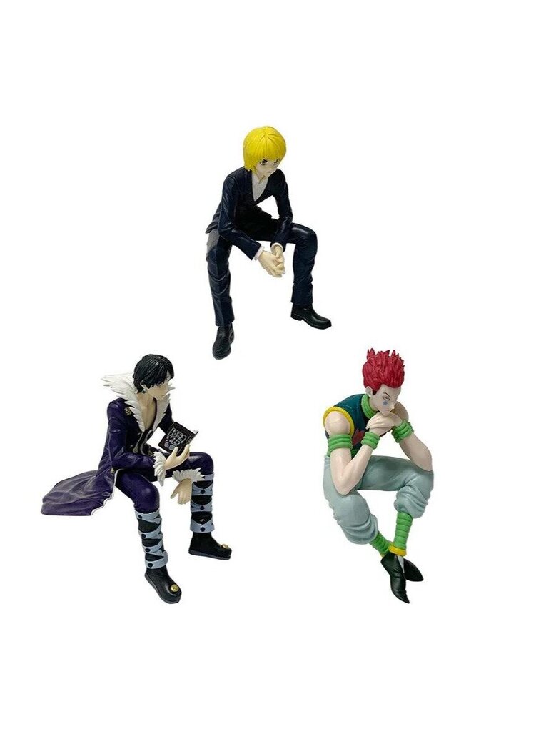 3 kpl 13cm Anime HUNTER×HUNTER Hisoka Noodle Press Istuva Toimintafiguuri hinta ja tiedot | Pienoismallit | hobbyhall.fi