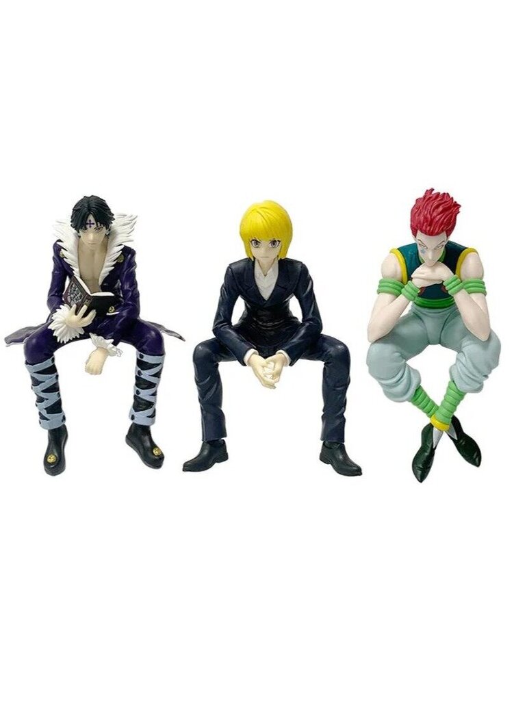 3 kpl 13cm Anime HUNTER×HUNTER Hisoka Noodle Press Istuva Toimintafiguuri hinta ja tiedot | Pienoismallit | hobbyhall.fi