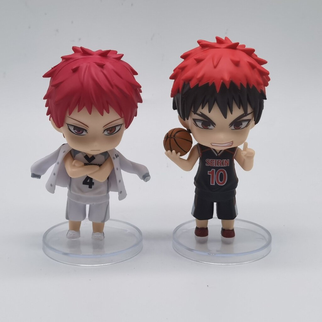 6 kpl Anime Kurokon koripallo Toimintafiguuri Kuroko Tetsuya Kagami Taiga patsas PVC mallia hinta ja tiedot | Pienoismallit | hobbyhall.fi