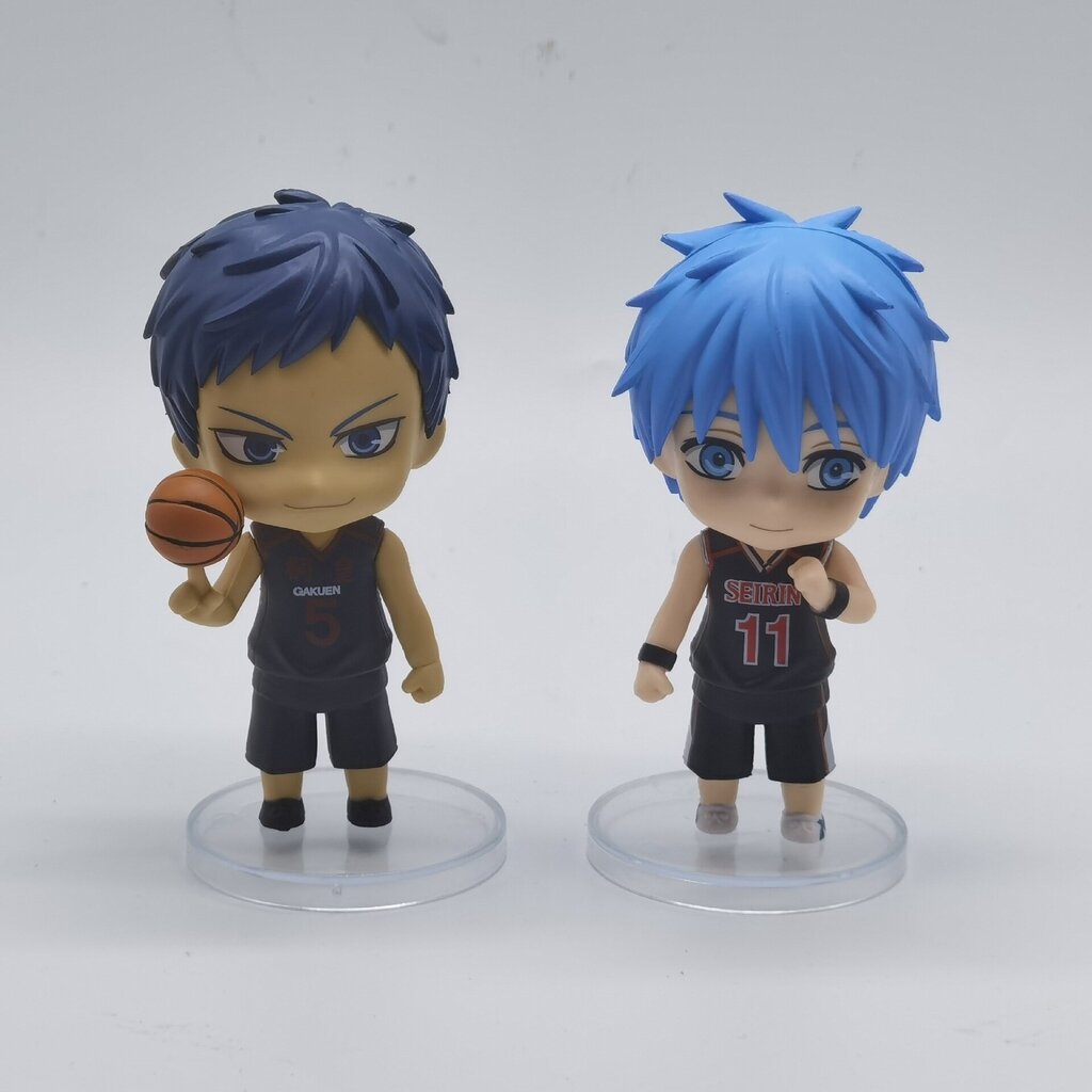 6 kpl Anime Kurokon koripallo Toimintafiguuri Kuroko Tetsuya Kagami Taiga patsas PVC mallia hinta ja tiedot | Pienoismallit | hobbyhall.fi