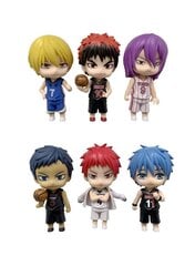 6 kpl Anime Kurokon koripallo Toimintafiguuri Kuroko Tetsuya Kagami Taiga patsas PVC mallia hinta ja tiedot | Pienoismallit | hobbyhall.fi