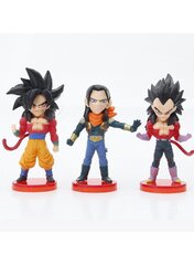 6 kpl 8cm Dragon Ball GT hahmo Son Goku Super Saiyan 4 ja Pan mallinuket hinta ja tiedot | Pienoismallit | hobbyhall.fi