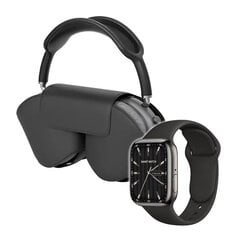 Pack De Luxe Klack Watch 9 Max Smartwatch ja Klack PRO Bluetooth-kuulokkeet vaaleanpunainen/punainen hinta ja tiedot | Älykellot | hobbyhall.fi