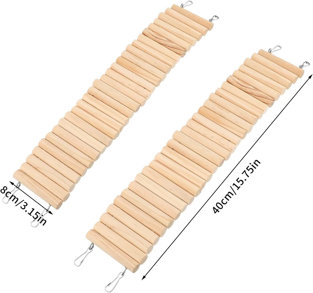 2kpl Puinen hamsteritikkaasilta pieneläinten kiipeilyportaisiin taipuva rotan häkki asuinpaikka hamstereille pikkuoravat ja muut pieneläimet hinta ja tiedot | Työkalupakit ja muu työkalujen säilytys | hobbyhall.fi