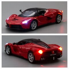 1/32 Malliauto Ferrari Racelle Ja Laferrari-Leluautolle Vedettävä Metalliseos Diecast Malliajoneuvojen Ovi Voidaan Avata Pojille Aikuisille Tytöille Lahja (Punainen) hinta ja tiedot | Pienoismallit | hobbyhall.fi