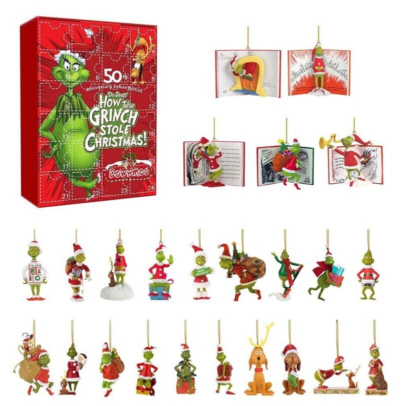 Joulukalenteri Grinch Elk Festival hinta ja tiedot | Joulukoristeet | hobbyhall.fi