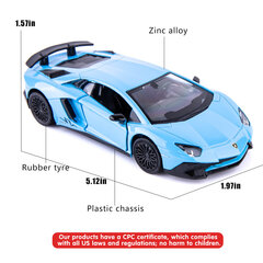 Tgrcm-Cz 1/36 Scale Aventador Lp700-4 Valuautomalli, Sinkkiseoksesta Valmistettu Leluauto Lapsille, Vetoautot Leluauto Taaperoille Lapsille, Pojille, Tytöille, Lahja hinta ja tiedot | Pienoismallit | hobbyhall.fi