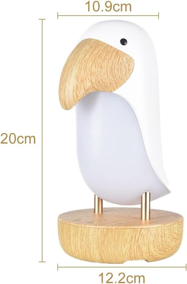 Yövalaisin Bluetooth-kaiutin LED Cute Bird Night Light Touch Hengittävä valo Ladattava Himmennettävä Sopii Lastenhuoneeseen Makuuhuone Olohuoneeseen ja toimistoon hinta ja tiedot | Upotettavat valaisimet ja LED-valaisimet | hobbyhall.fi