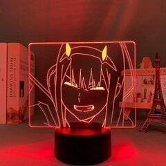 (A)Anime LED-yövalo Darling in The Franxx Zero Two lasten makuuhuoneen sisustukseen Syntymäpäivälahja yöpöytäpöytä 3D-lamppu Manga Waifu (väri: A) hinta ja tiedot | Lastenhuoneen valaisimet | hobbyhall.fi