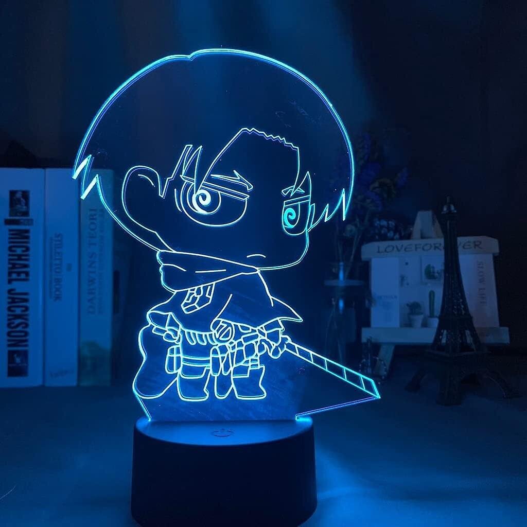 (B)Anime 3D Lamp Attack on Titan for Bedroom Decoration Light Kids Gift Attack on Titan LED Night Light (väri: D) hinta ja tiedot | Lastenhuoneen valaisimet | hobbyhall.fi