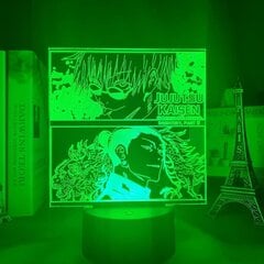 (C)Anime-valaisin Jujutsu Kaisen LED-yövalo makuuhuoneen sisustukseen Yövalaisin Jujutsu Kaisen Gift Akryyli Neon 3D-lamppu dropshipping (väri: B) hinta ja tiedot | Lastenhuoneen valaisimet | hobbyhall.fi