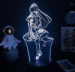 Sarjakuvahahmon yövalo, illuusiovalo, 3d Led-yövalo, 16 värin koristevalot, täydellinen lahja (ayaka) hinta ja tiedot | Lastenhuoneen valaisimet | hobbyhall.fi