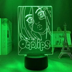 Octolips 3d Night Light, akryylipaneeli Abs Base USB-kaapeli Illusion Effect Monivärinen kaukosäätimen lamppu lahja animen ystäville (väri: kaukosäädin hinta ja tiedot | Lastenhuoneen valaisimet | hobbyhall.fi