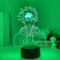 Sk8 The Infinity Reki Kyan Figuuri 3D yövalo, akryylipaneeli Abs Base USB-kaapeli Illusion Effect Monivärinen kaukosäädinlamppu Lahja Anime Lovelle hinta ja tiedot | Lastenhuoneen valaisimet | hobbyhall.fi