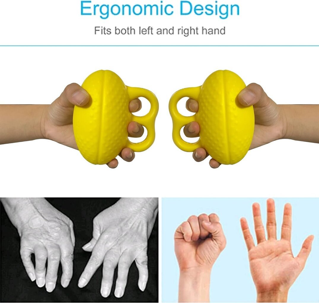 Finger Ball Exerciser Grip Ball Force Squeeze Stress Baller, Finger Grip Vahvistava Hand Harjoituslaite hinta ja tiedot | Treenivälineet | hobbyhall.fi