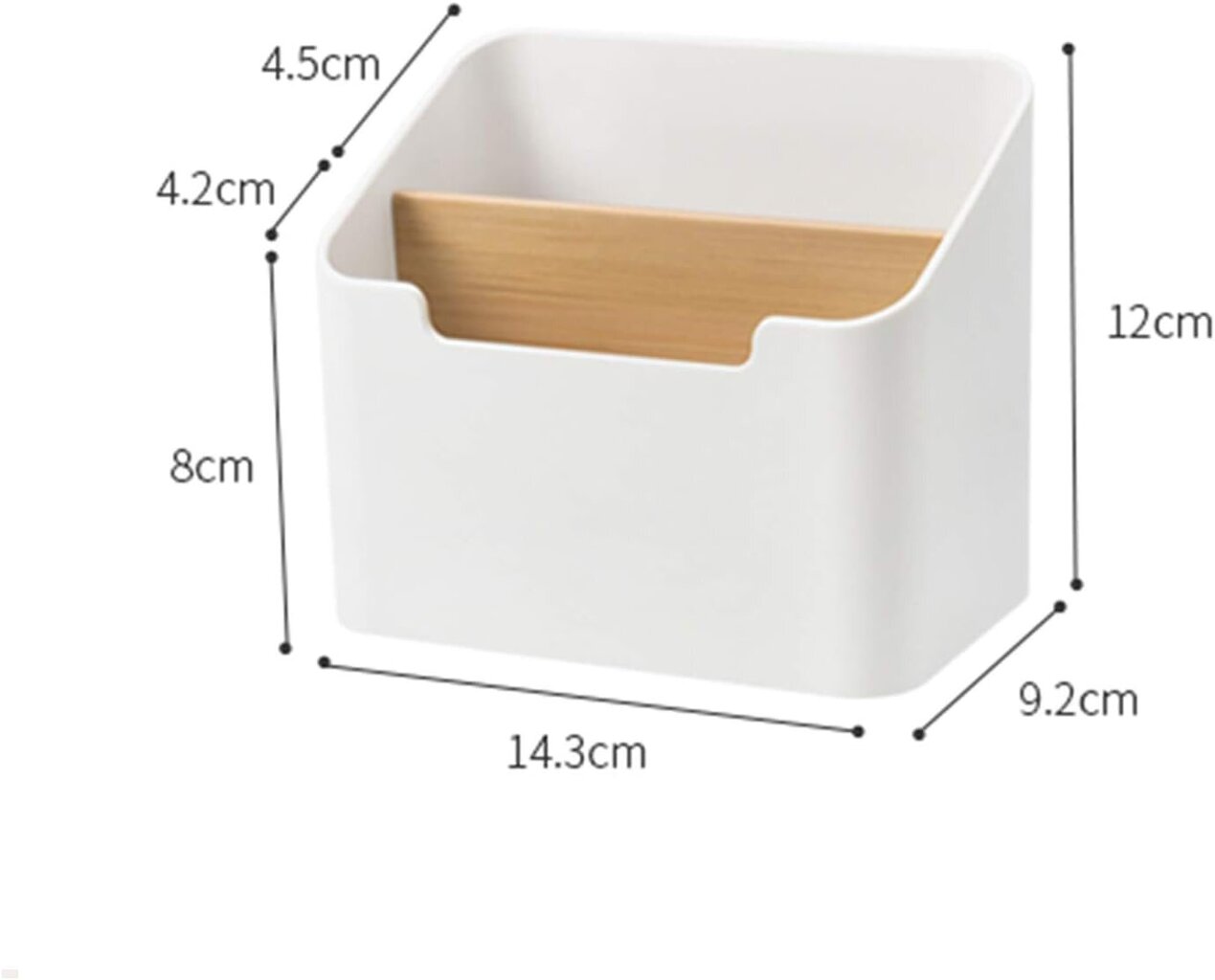 Bamboo Desktop Storage Box Pöytäkoneen paperitavaroiden säilytyslaatikko Kynäpidike Säilytyslaatikko Toimistotarvikkeet Viimeistelysäilytyslaatikko hinta ja tiedot | Penaalit | hobbyhall.fi