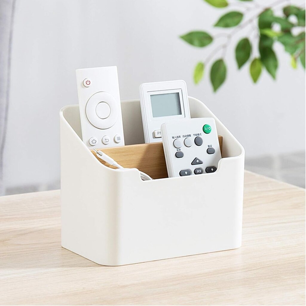 Bamboo Desktop Storage Box Pöytäkoneen paperitavaroiden säilytyslaatikko Kynäpidike Säilytyslaatikko Toimistotarvikkeet Viimeistelysäilytyslaatikko hinta ja tiedot | Penaalit | hobbyhall.fi