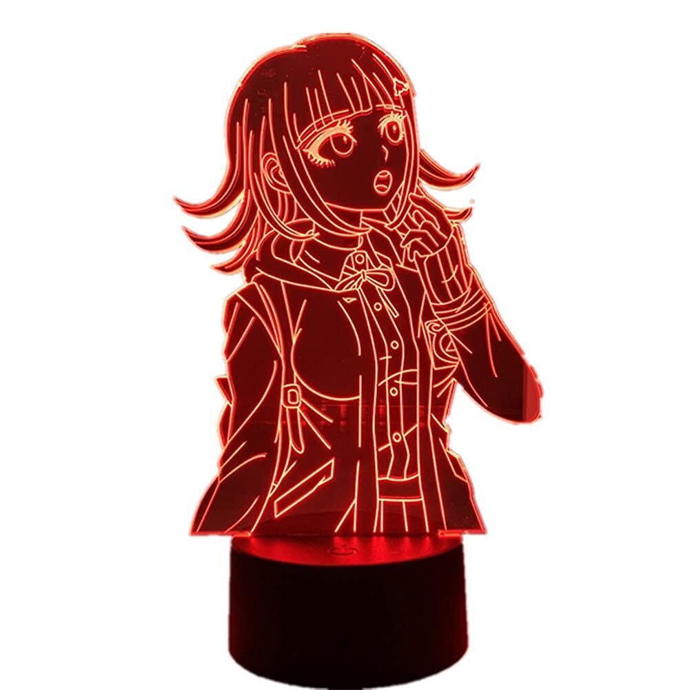 USB-mangalamppu 7/16 värillinen kaukosäädinkosketusjalusta 3D-lamppu Anime Chiaki Nanami -figuuri Lasten makuuhuoneen Led-yövalo makuuhuoneeseen/olohuoneeseen/juhlasisustusvalo hinta ja tiedot | Lastenhuoneen valaisimet | hobbyhall.fi