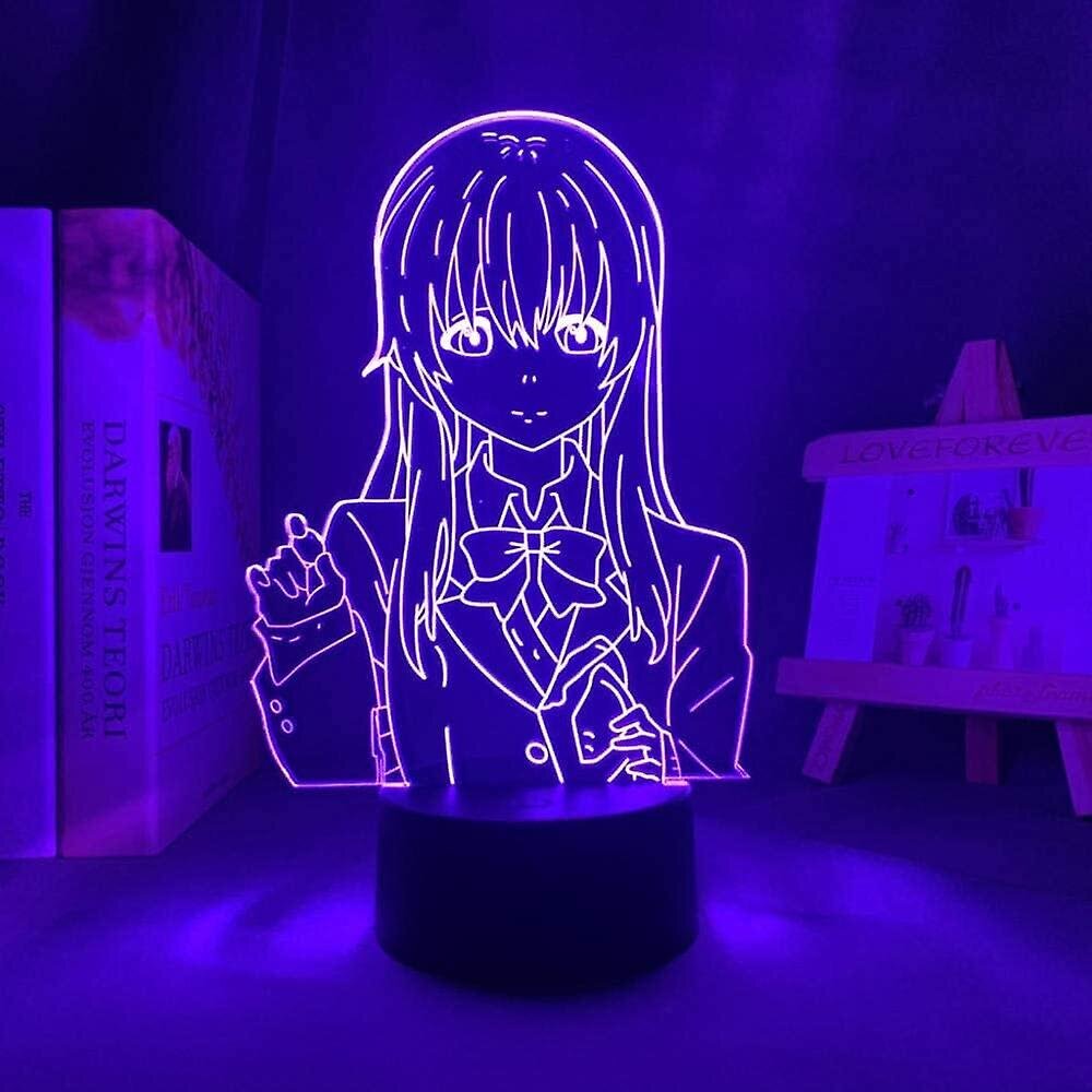 Una Silenciosa Voz Shouko Nishimiya Kuva 3d yövalo, akryylipaneeli Abs Base USB-kaapeli Illuusiotehoste Monivärinen kaukosäätimen lamppu lahja A hinta ja tiedot | Lastenhuoneen valaisimet | hobbyhall.fi