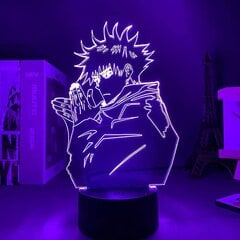 3D yövalo animelamppu Megumi Fushiguro Light Jujutsu Kaisen led-yövalo syntymäpäivälahjaksi hinta ja tiedot | Lastenhuoneen valaisimet | hobbyhall.fi